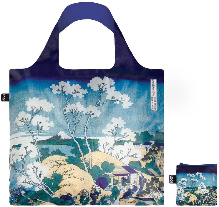 Loqi Katsushika Hokusai - Fuji from Gotenyama Recycled Bag