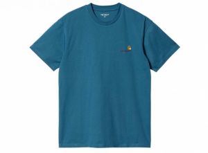 Carhartt WIP S/S American Script T-Shirt Amalfi