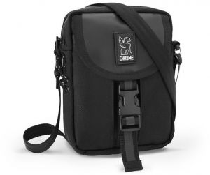 Chrome Shoulder Accessory Pouch All Black