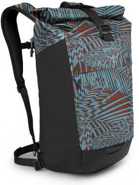 Osprey Transporter Roll Top Palm Leaf Glitch Print