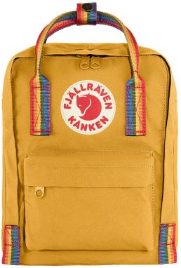 Fjällräven Kånken Rainbow Mini Ochre Rainbow Pattern