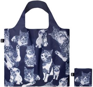 Loqi Red Poppy Bee - Cats Recycled Bag