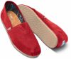 Toms Alpargatas W Red Canvas galéria