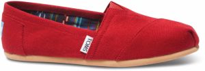 Toms Alpargatas W Red Canvas