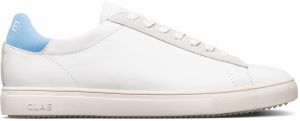 Clae Bradley White Milled Leather Blue