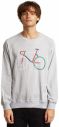 Dedicated Sweatshirt Malmoe Color Bike Grey Melange galéria