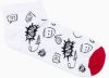 Veselé biele ponožky Bang U177 galéria