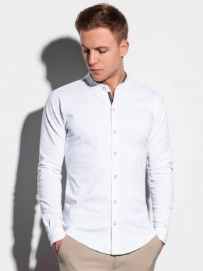 Zaujímavá biela košeľa K542