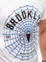 Biele tričko s potlačou Brooklyn galéria