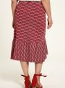 Tranquillo červené sukňa s geometrickými vzormi galéria