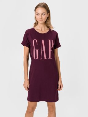 GAP fialové voľné šaty s logom