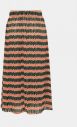 Oranžovo-zelená vzorovaná midi sukňa ONLY Sheri galéria