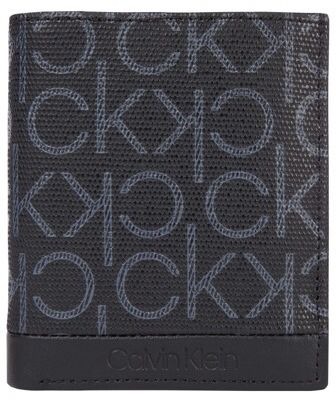 Calvin Klein čierne malá peňaženka Trifold 6cc W/Coin