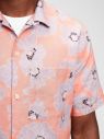 GAP ružové pánska košeľa Short sleeve camp collar galéria
