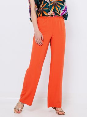 CAMAIEU oranžové voľné nohavice