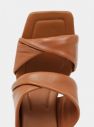 ALDO hnedé kožené sandále Galendra galéria
