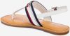 Tommy Hilfiger biele sandále Shimmery Ribbon Flat galéria