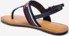 Tommy Hilfiger modré sandále Shimmery Ribbon Flat galéria