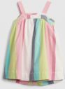 GAP Baby Stripe Button Šaty detské Viacfarebná galéria