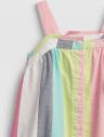 GAP Baby Stripe Button Šaty detské Viacfarebná galéria