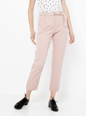 Chino nohavice pre ženy CAMAIEU - svetloružová galéria