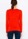 Oranžový sveter s véčkovým výstrihom CAMAIEU galéria