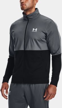 Under Armour Sportstyle Pique Track Mikina Čierna Šedá