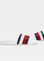 Tommy Hilfiger biele šľapky Shimmery Ribbon Pool Slide galéria