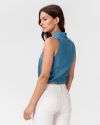 Pepe Jeans Wave Crop top Modrá galéria