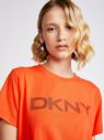 Tričká s krátkym rukávom pre ženy DKNY - oranžová galéria