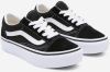 Bielo-čierne chlapčenské semišové topánky VANS Old Skool Platfor galéria