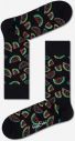 Sada troch párov čiernych vzorovaných ponožiek Happy Socks galéria