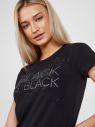 Čierne dámske vzorované tričko Liu Jo galéria