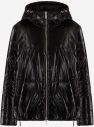 Čierna prešívaná obojstranná zimná bunda pre ženy Armani Exchange galéria