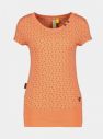 Oranžové dámske vzorované dlhé tričko Alife and Kickin galéria