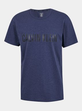 Calvin Klein modré pánske tričko S/S Crew Neck