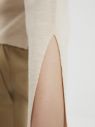 Krémový dámsky ľahký sveter s rozparkom na rukáve Trendyol galéria