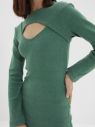 Zelené púzdrové svetrové šaty Trendyol galéria