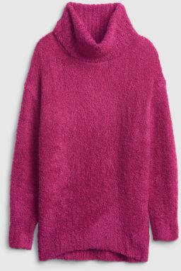 Ružový dámsky sveter Pletený s rolákom GAP