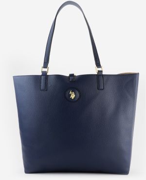 Tmavomodrý obojstranný shopper U.S. Polo Assn. Malibu