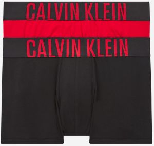 Súprava dvoch pánskych boxeriek Calvin Klein v červenej a čiernej farbe
