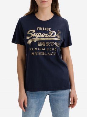 Tričká s krátkym rukávom pre ženy Superdry - modrá