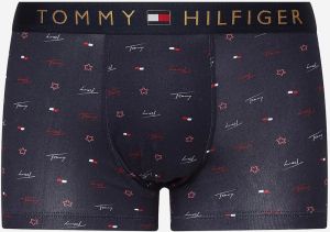 Sada modrých pánskych vzorovaných boxeriek a ponožiek Tommy Hilfiger