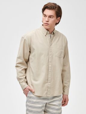 GAP smotanové/krémové pánska košeľa Oxsford big shirt