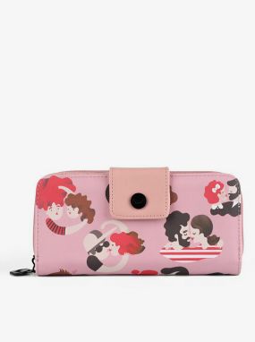 Ružová vzorovaná peňaženka VUCH Lovers wallet