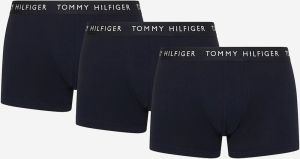 Sada troch pánskych boxeriek v tmavomodrej farbe Tommy Hilfiger