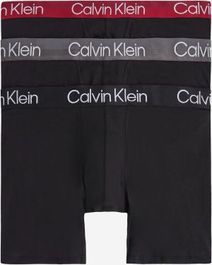 Sada troch pánskych boxeriek v čiernej farbe Calvin Klein