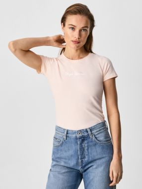 Ružové dámske tričko Pepe Jeans New Virginia galéria
