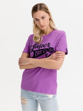 Tričká s krátkym rukávom pre ženy Superdry - fialová