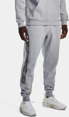 Tepláky Under Armour UA RIVAL FLC GRAPHIC JOGGER-GRY